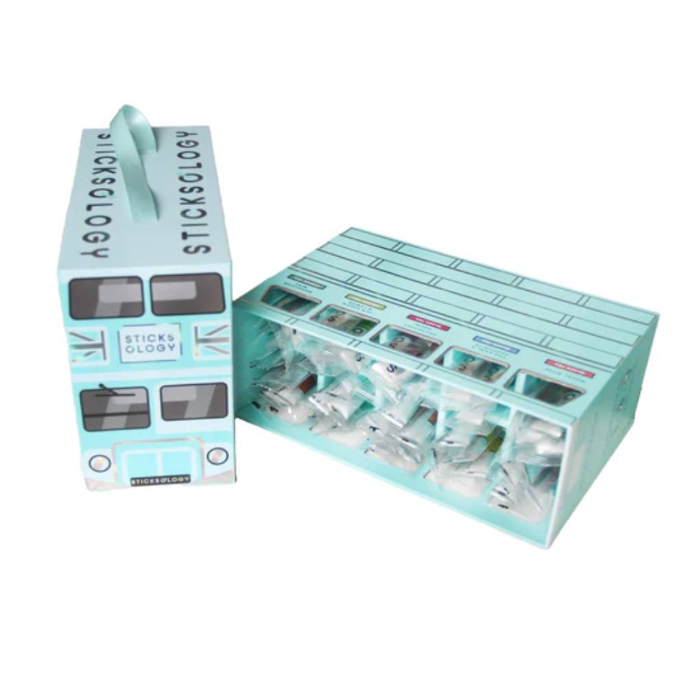 香港限定丨茶迷倫敦丨雙層巴士禮盒丨Tiffany Blue丨50枝裝丨STICKSOLOGY