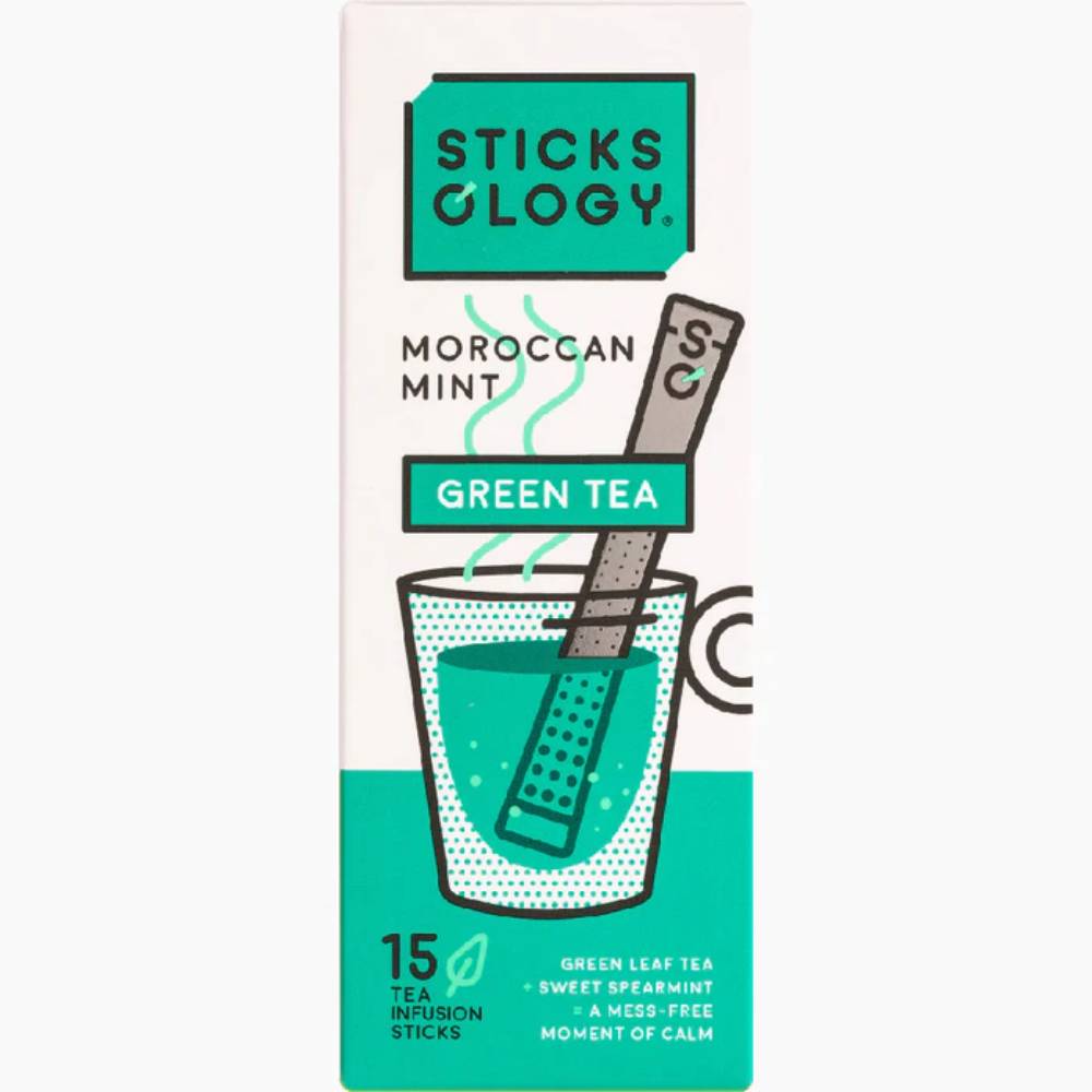 摩洛哥薄荷綠茶丨薄荷味丨15枝裝丨綠茶茶棒丨STICKSOLOGY