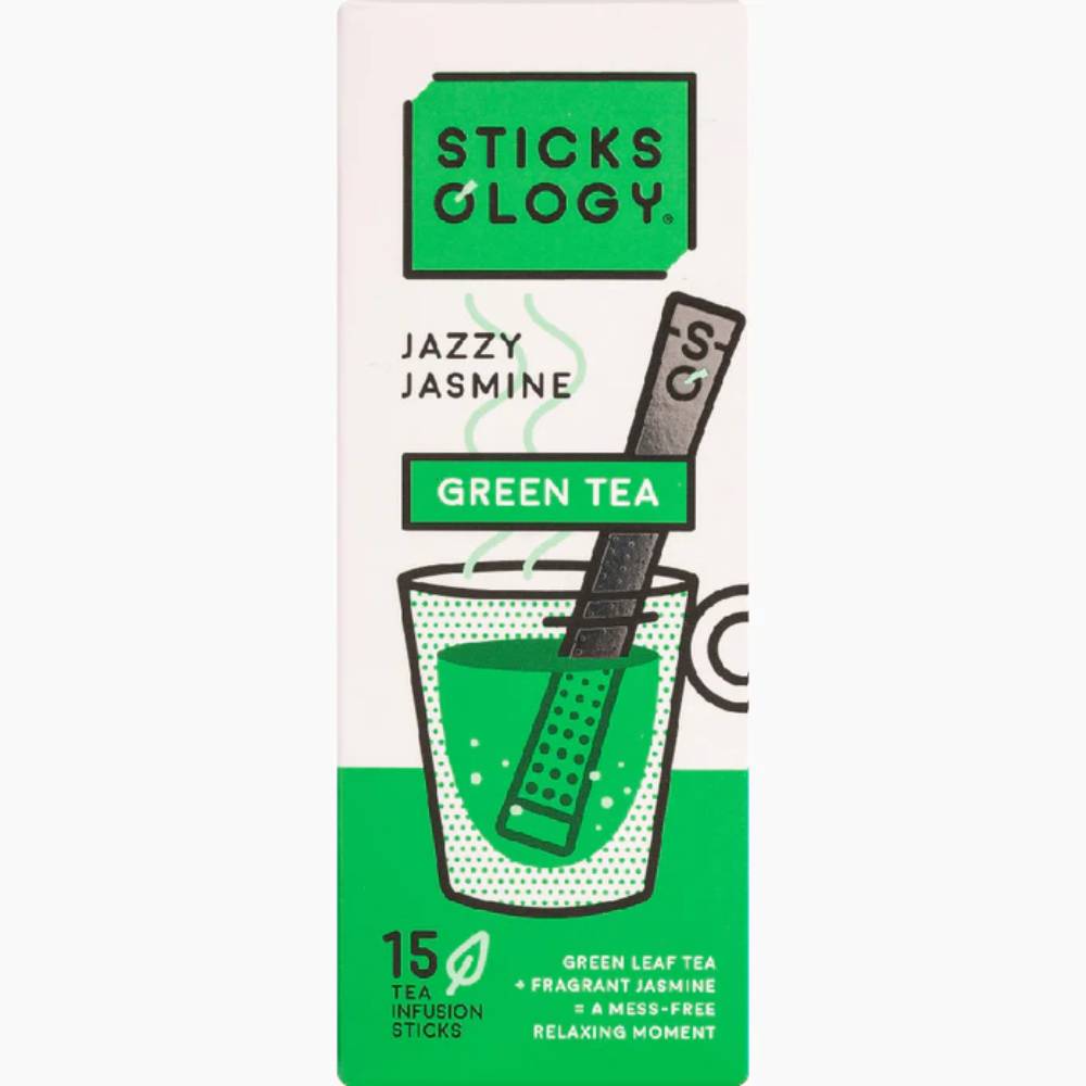 爵士茉莉花綠茶丨茉莉花味丨15枝裝丨綠茶茶棒丨STICKSOLOGY