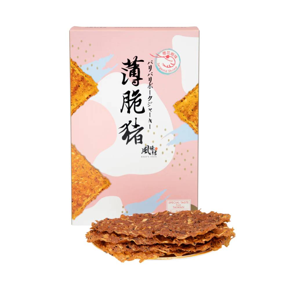 【現貨發售】薄脆豬櫻花蝦味丨80G丨風味結丨台灣
