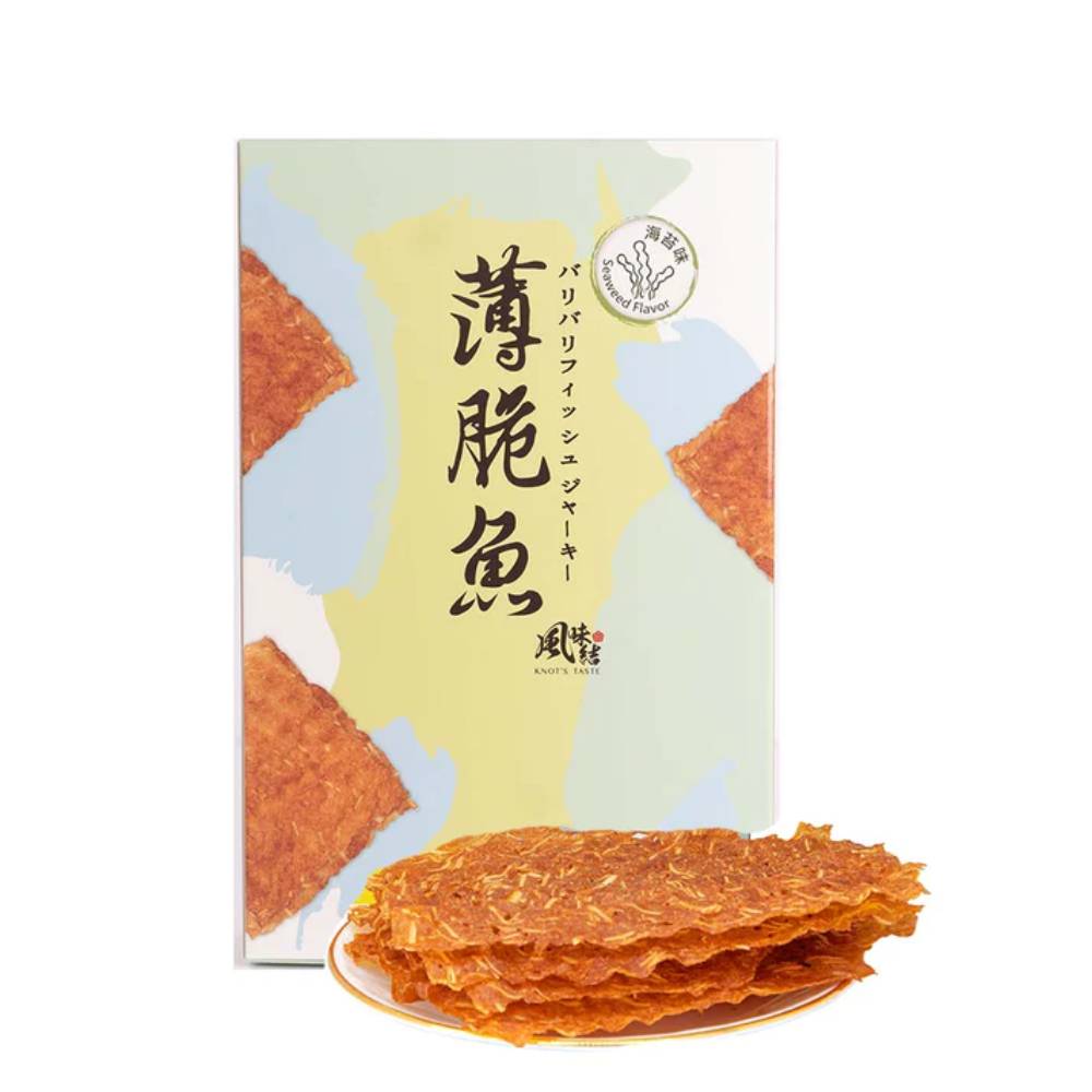 【現貨發售】薄脆魚海苔味丨80G丨風味結丨台灣